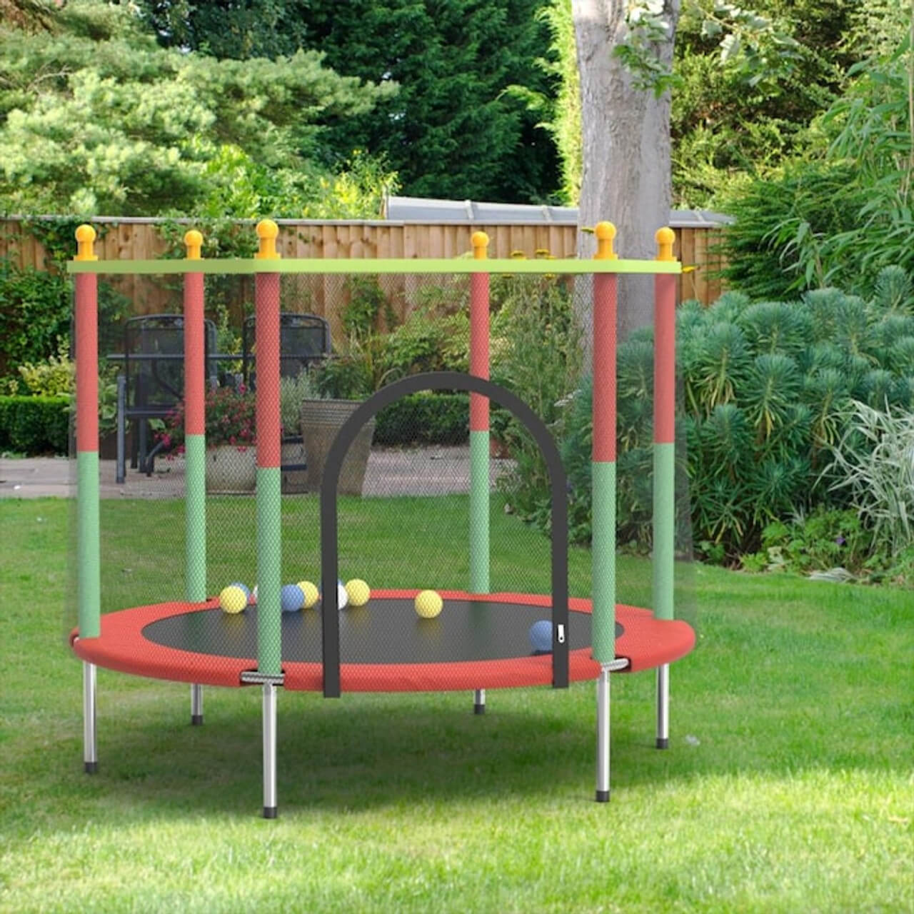 1 4m Kids Trampoline with Safety Net