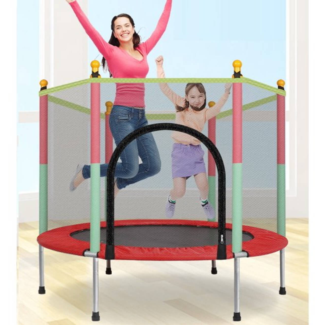 1 4m Kids Trampoline with Safety Net