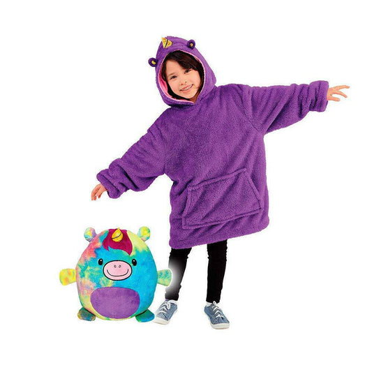 Huggle Pets Animal Hoodie for Kids -  purple_0