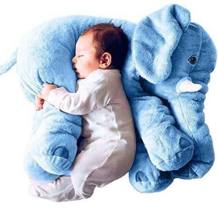 Stuffed Plush Elephant toy for kids - Blue_0