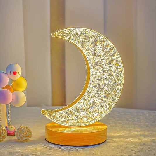 Moon Crystal Night Light Decorative Table Lamp